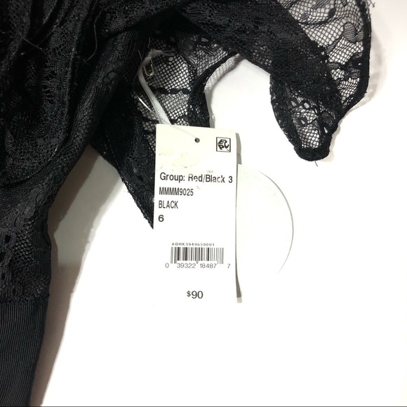 Georgina Chapman Lace Black Dress NWT sz 6 - Picture 3 of 8